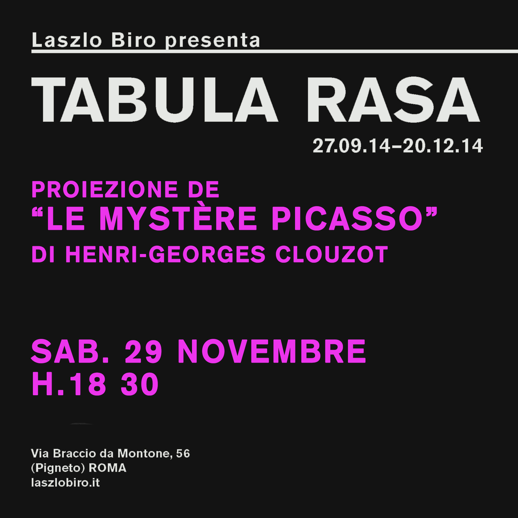 Tabula rasa - Henri-Georges Clouzot